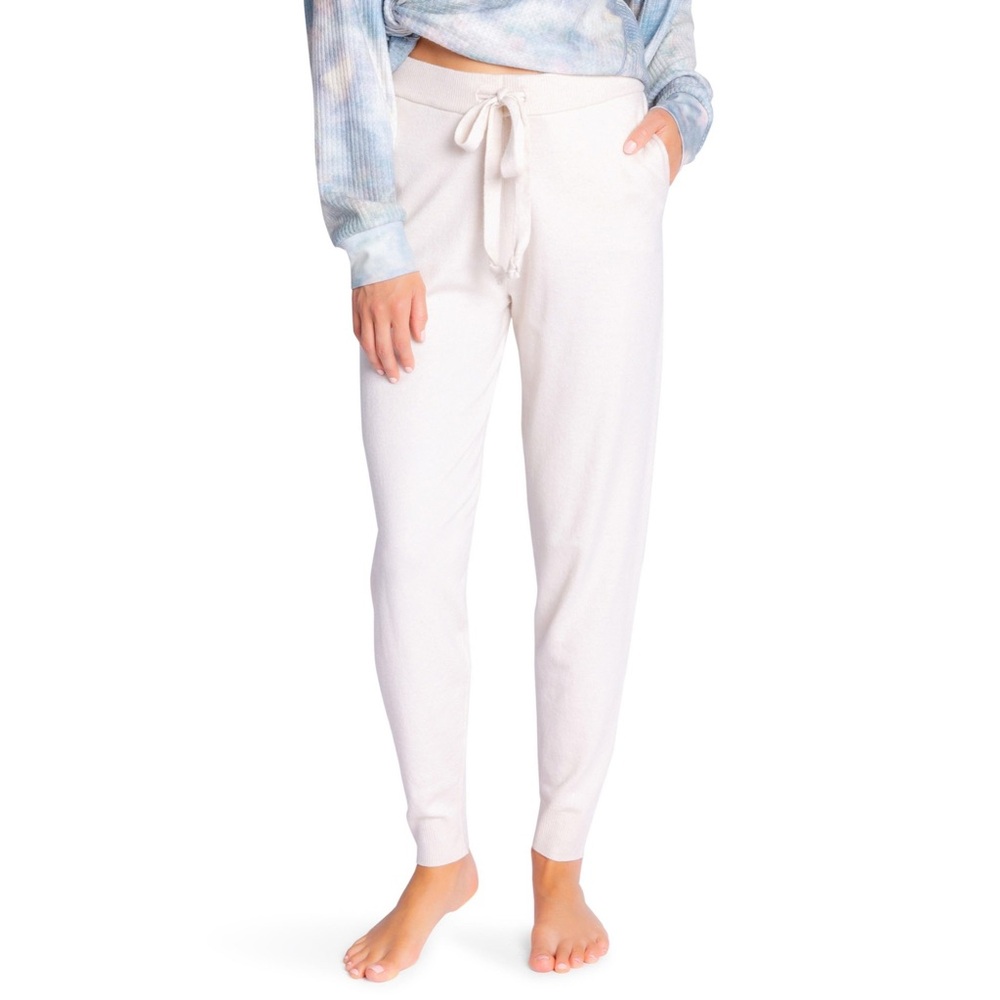 PJ Salvage Knit Lounge Pants in Oatmeal at Size X-Small XS